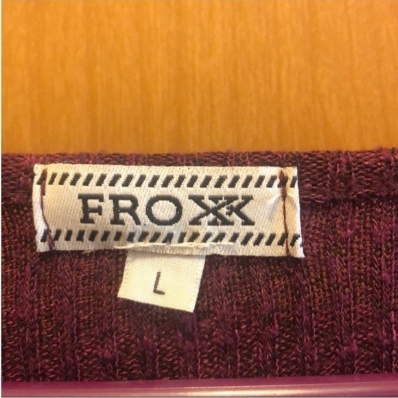 Nordstrom Size Large Bell Sleeve Purple Top. - Picture 3 of 8